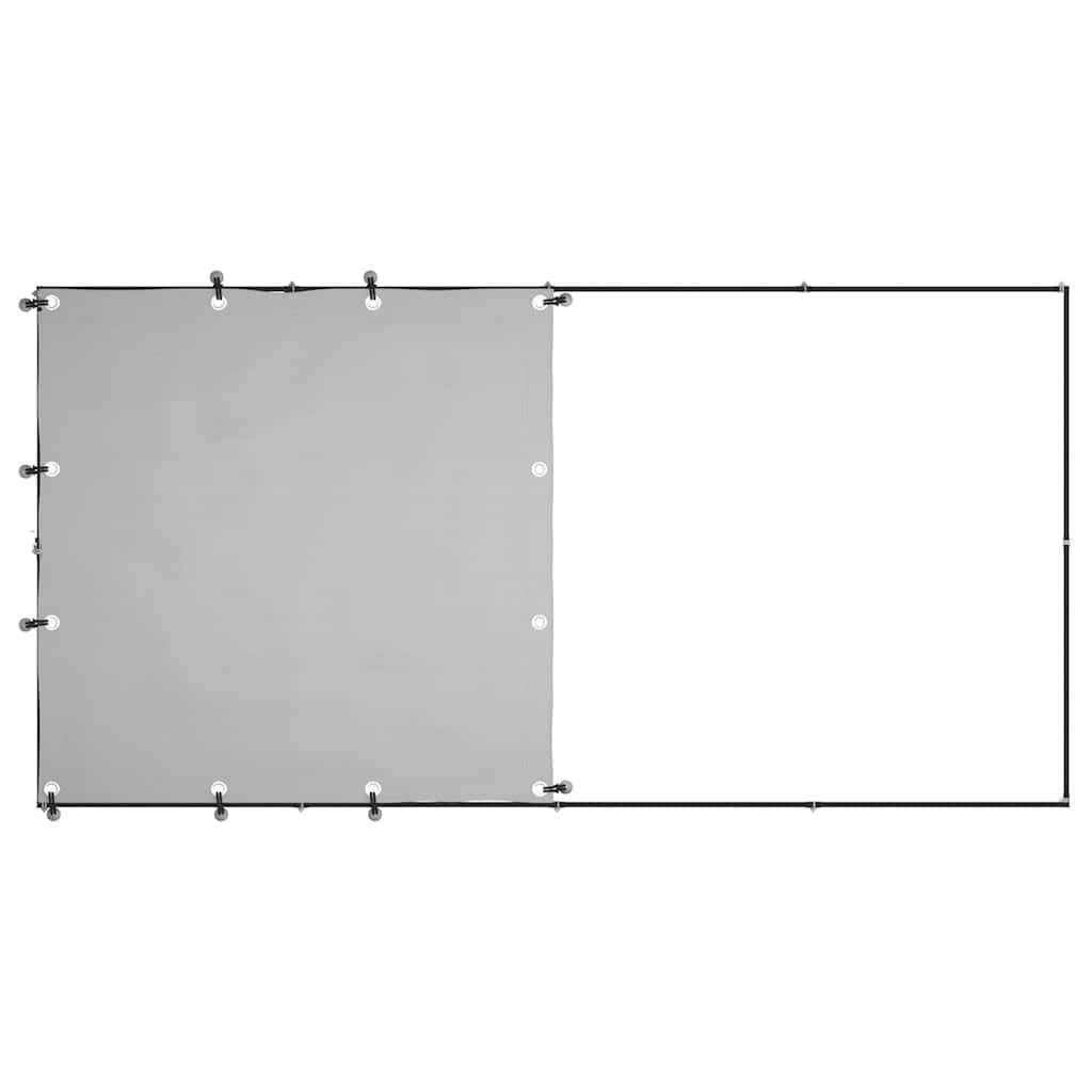Vidaxl - Chenil Noir 2,42 m² Acier vidaXL 3082199 - Imagen 5