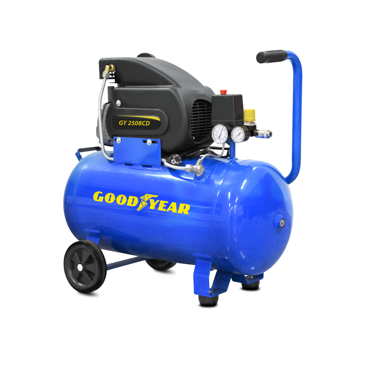 Compresseur d'air Silencieux 50 Litres 8 bar 2CV 1.5KW 115 PSI + Kit Air comprimé 5 pièces GOODYEAR - Imagen 4