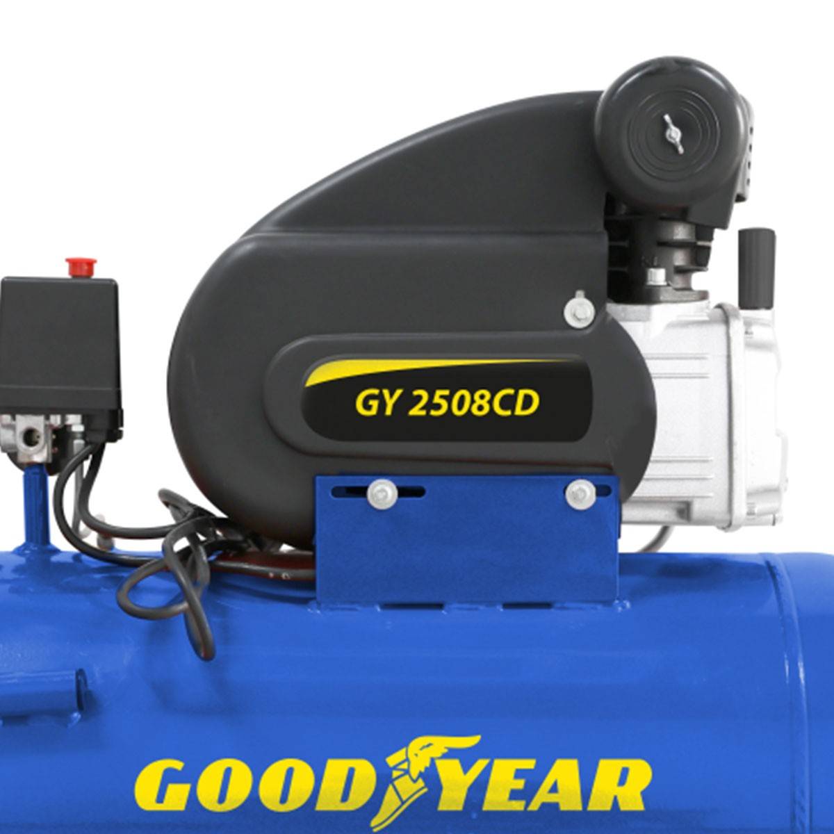 Compresseur d'air Silencieux 50 Litres 8 bar 2CV 1.5KW 115 PSI + Kit Air comprimé 5 pièces GOODYEAR - Imagen 6