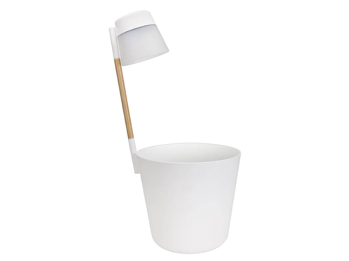 Pot de fleurs rond Flower Light Ø 27 x H.61 cm - Blanc