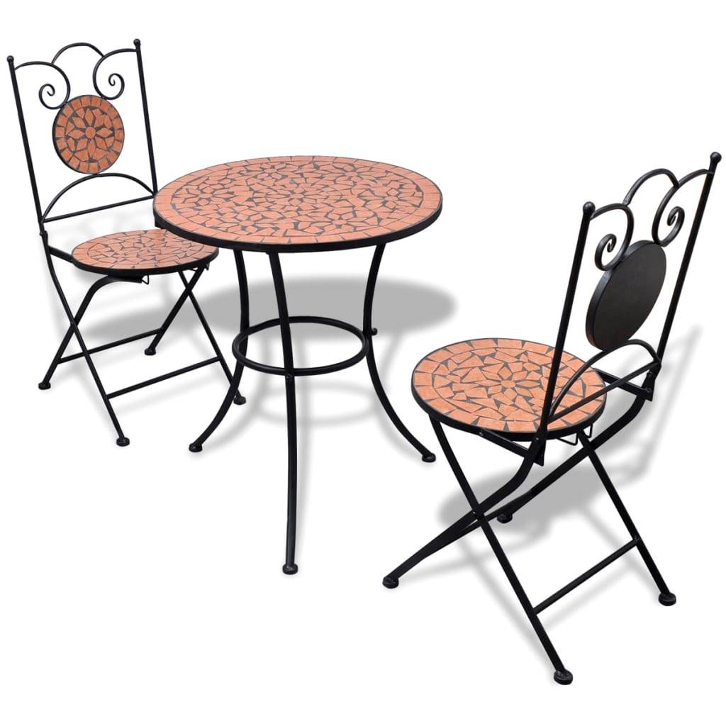Vidaxl - Ensemble de bistro 3 pcs Carreaux céramiques Terre cuite vidaXL 271770 - Imagen 1