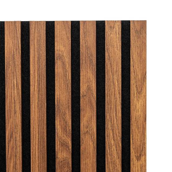 Lot de 4 panneaux décoratifs tasseaux de bois COLVA - Marron foncé - Atmosphera - Image 5