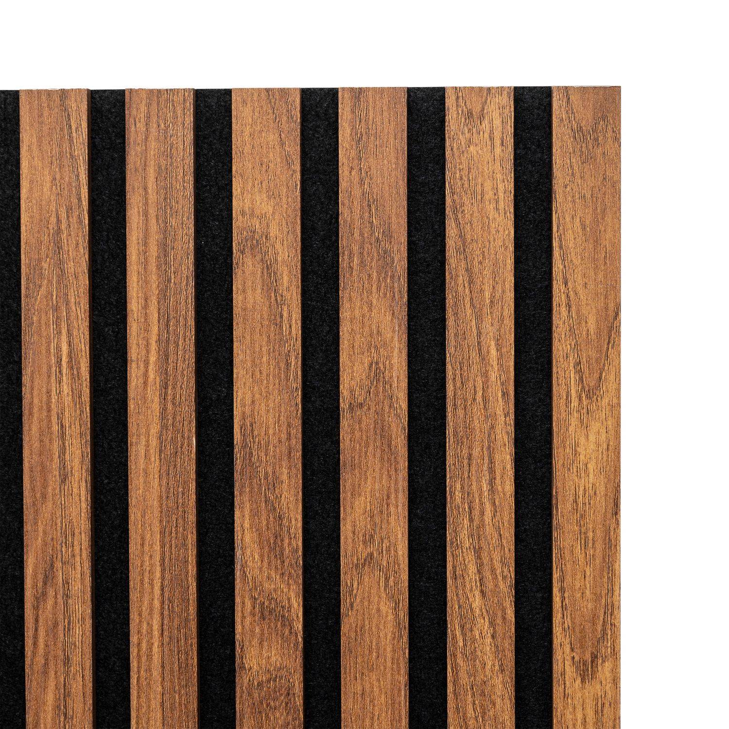 Lot de 4 panneaux décoratifs tasseaux de bois COLVA - Marron foncé - Atmosphera - Image 5