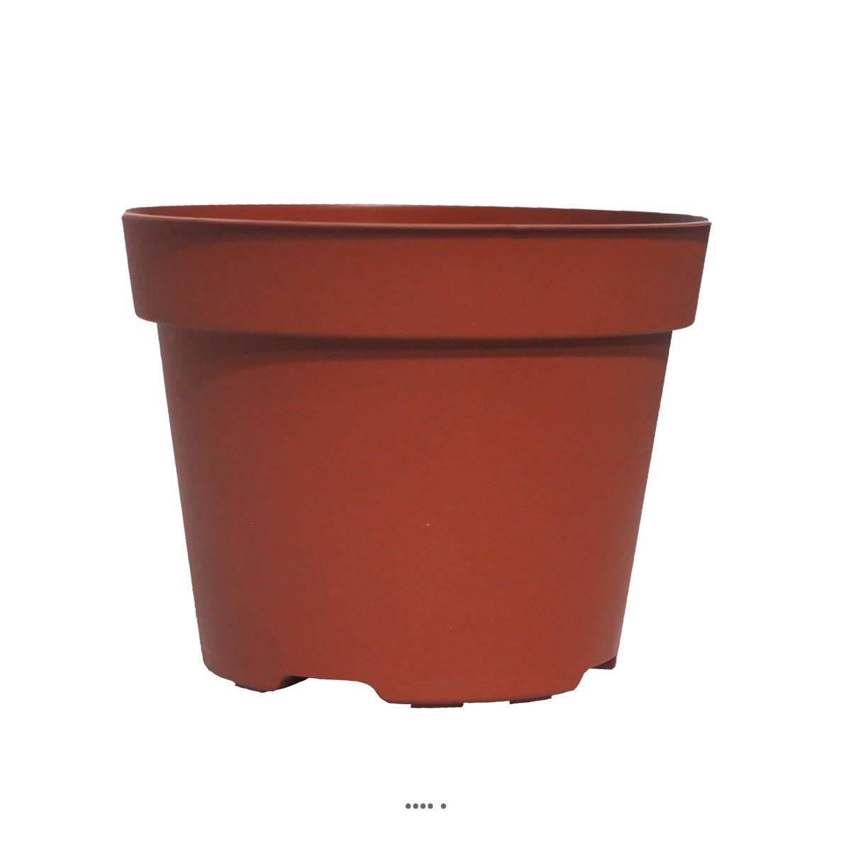 Artificielles - Pot conteneur Plastique Godet de plantation 12 cm Marron - dimlon: 13 cm - couleur: Marron - Imagen 1