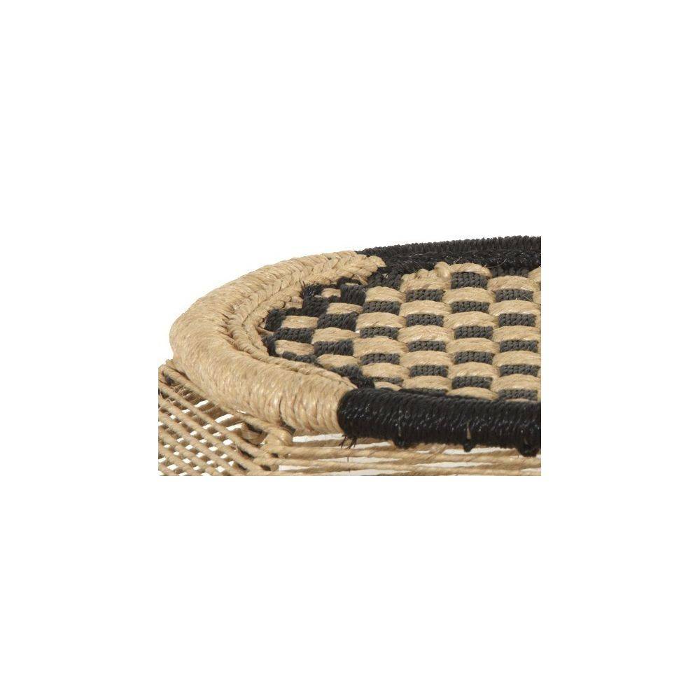 Aubry Gaspard - Tabouret rond en corde bicolore - Image 3