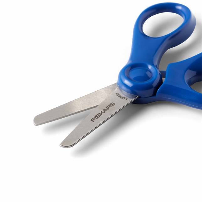 Fiskars - Ciseaux à bout rond pour enfants à partir de 6 ans - bleu - 13 cm - Image 3