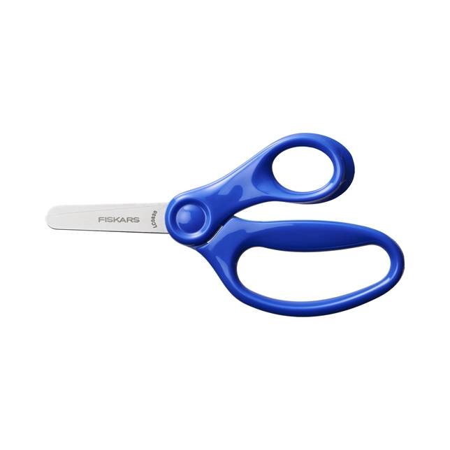 Fiskars - Ciseaux à bout rond pour enfants à partir de 6 ans - bleu - 13 cm - Image 1