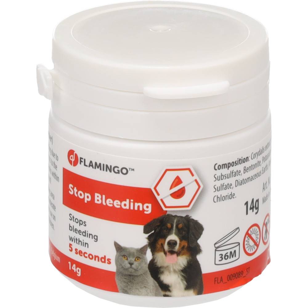 Poudre anti saignement Dalko 14 g pour chats, chiens, rongeurs et les oiseaux. - Image 1