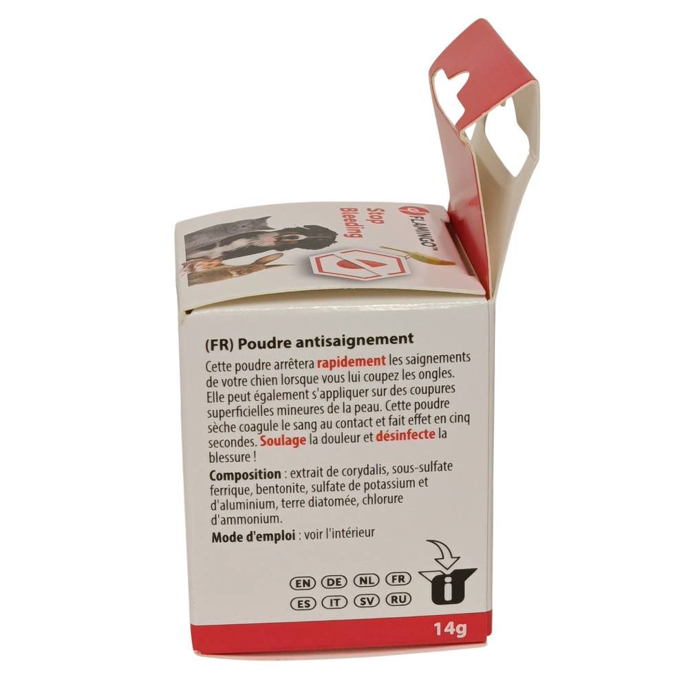 Poudre anti saignement Dalko 14 g pour chats, chiens, rongeurs et les oiseaux. - Image 4