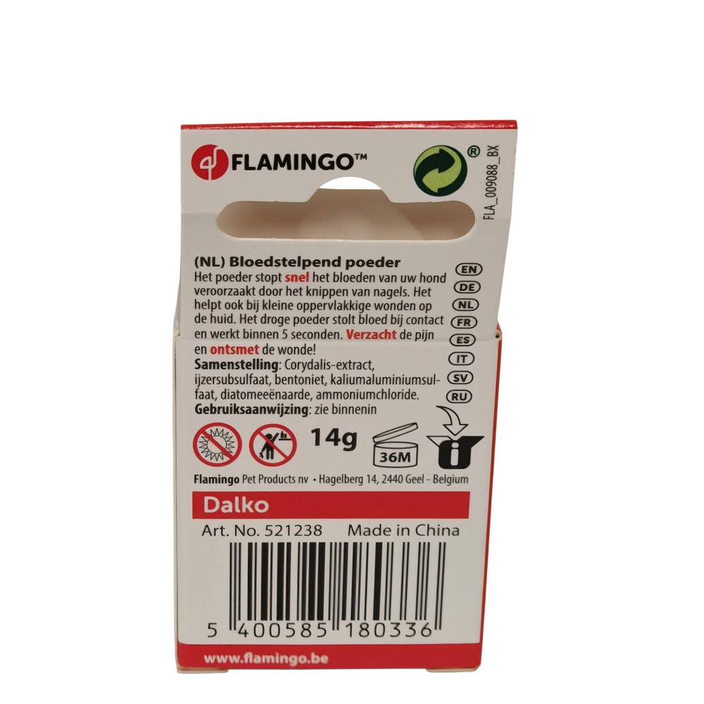 Poudre anti saignement Dalko 14 g pour chats, chiens, rongeurs et les oiseaux. - Image 5