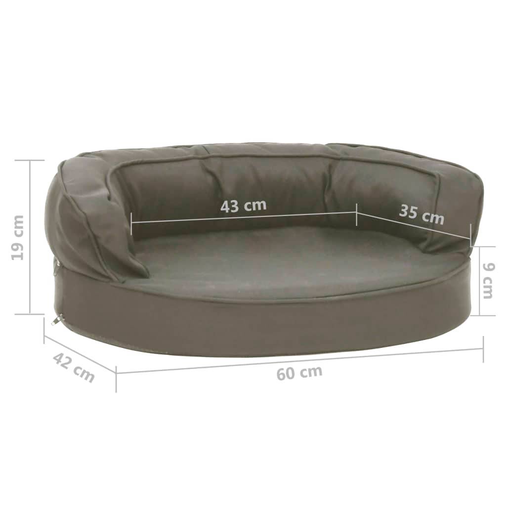 Vidaxl - Matelas de lit ergonomique pour chien 60x42 cm Aspect de lin vidaXL 171289 - Imagen 7