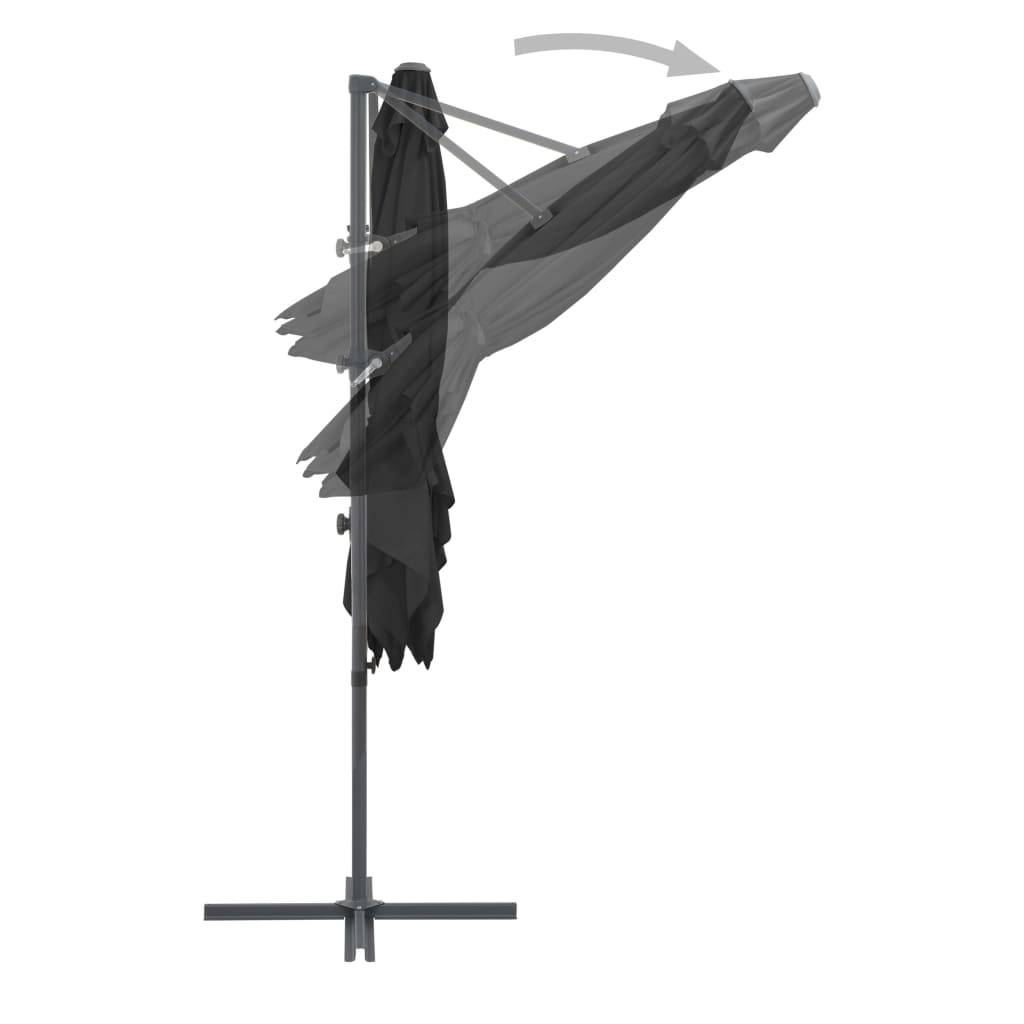 Helloshop26 - Parasol avec base portable 2,5 x 2,5 m anthracite - Imagen 5
