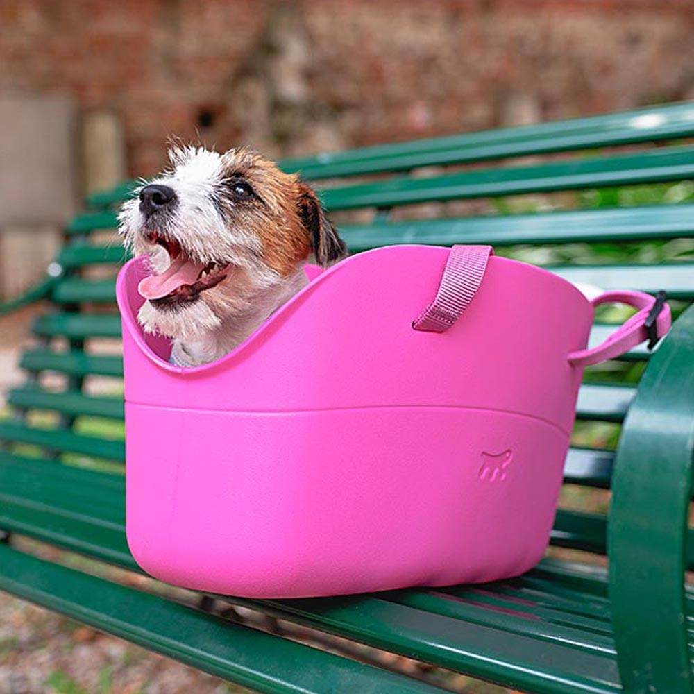 Ferplast - Ferplast Sac de transport pour chiens de petite taille WITH ME, EVA, caoutchouc souple plastifié, lavable, poignées réglables, ceinture de sécurité - Imagen 4