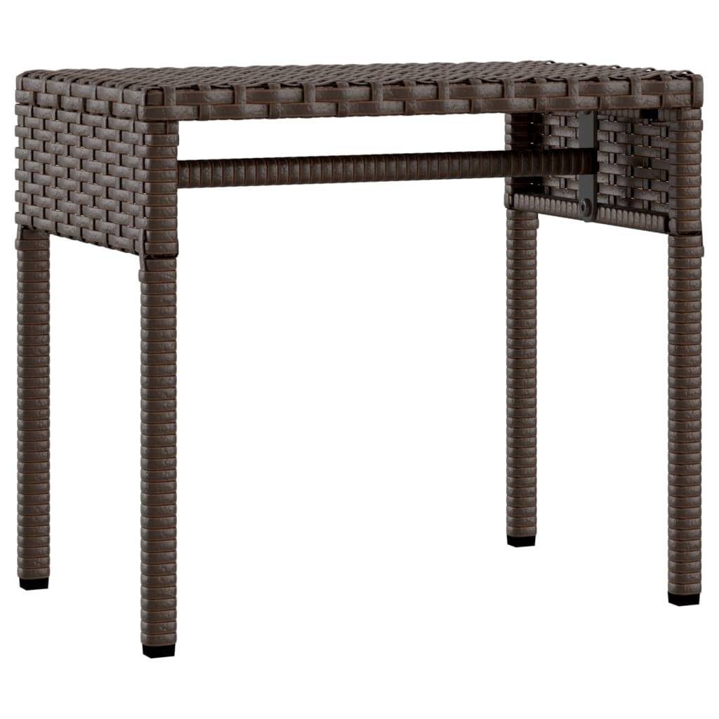 Vidaxl - Chaise longue avec auvent et table marron résine tressée vidaXL 368198 - Image 8