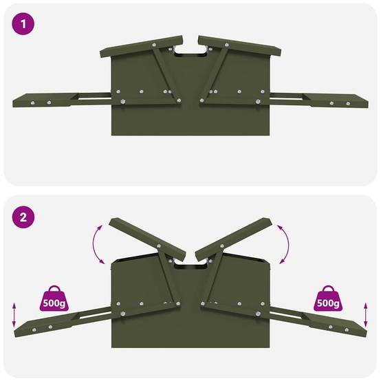 Distributeur Pédale Poule Métal Étanche 10kg Olive - ComfortXL Outdoor Living - Image 8