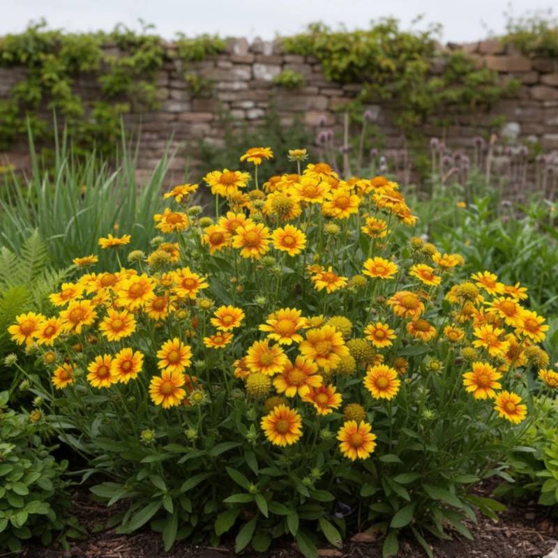 Gaillarde aristée Arizona Apricot à fleurs Jaune/Orange - feuillage Caduc - Godet - 5/20 cm