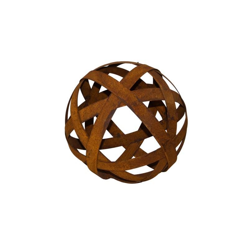 Jardinex - Boule déco jardin métal ajourée - Rouille 40 cm - Jardinex - Imagen 10