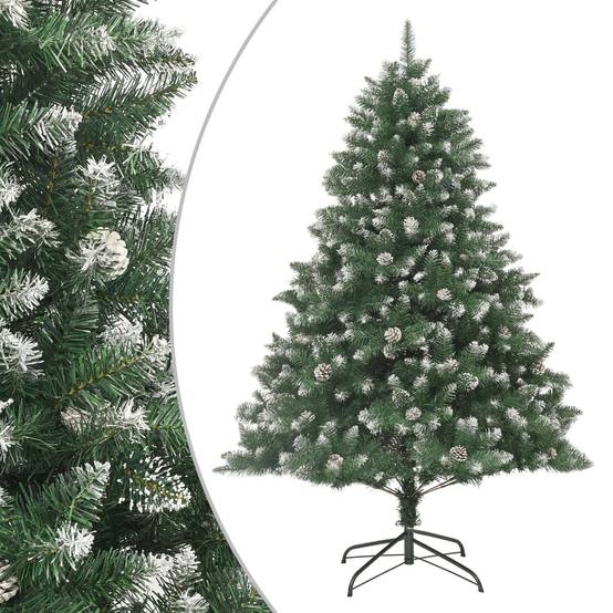 Vidaxl - Sapin de Noël artificiel avec support 180 cm PVC vidaXL 345161 - Image 1