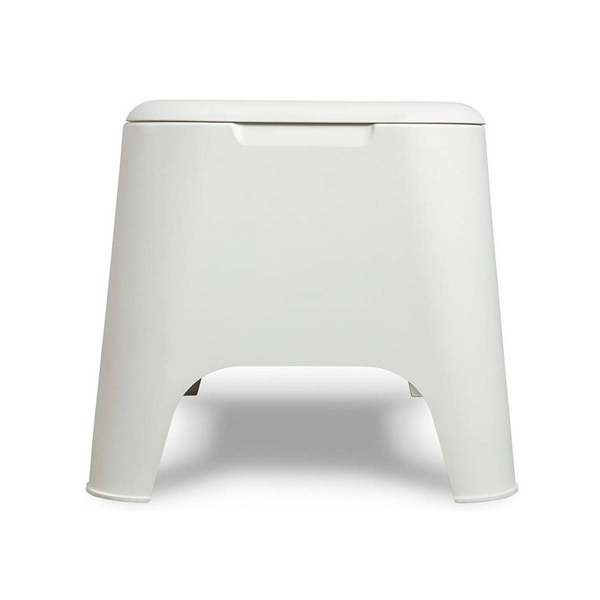 Table basse de jardin 59x 39x 36cm Blanche Avec couvercle Extérieur / Intérieur TOOMAX - Imagen 5