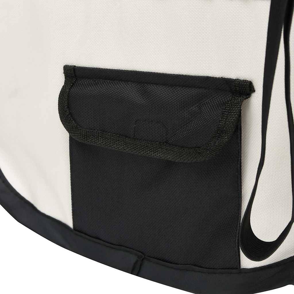 Vidaxl - Parc pliable pour chien avec sac de transport Noir 110x110x58cm vidaXL 171006 - Imagen 4