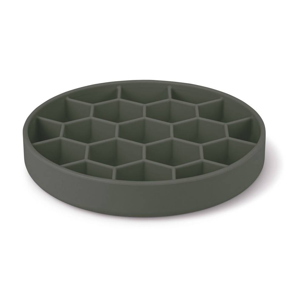 Zolux - Ecuelle anti-glouton L ø 21 cm  silicone ventouse gris pour chien - Imagen 1