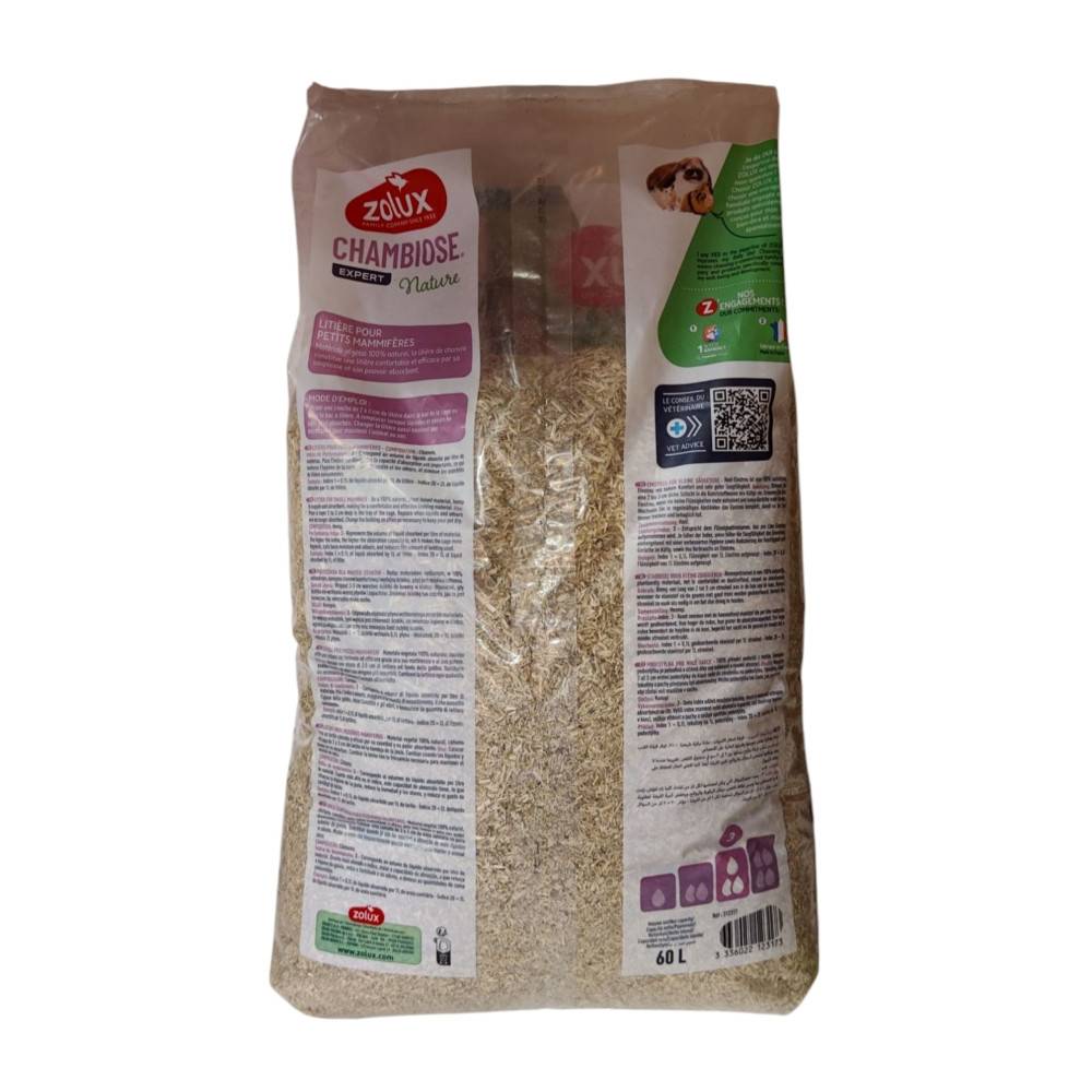 Zolux - Litière Chambiose nature 60 L -7 kg pour rongeur - Imagen 2