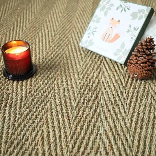 Decoweb - Jonc de mer - Assam - Chevron - Rouleau de 2m x 5m - Decoweb - Image 3