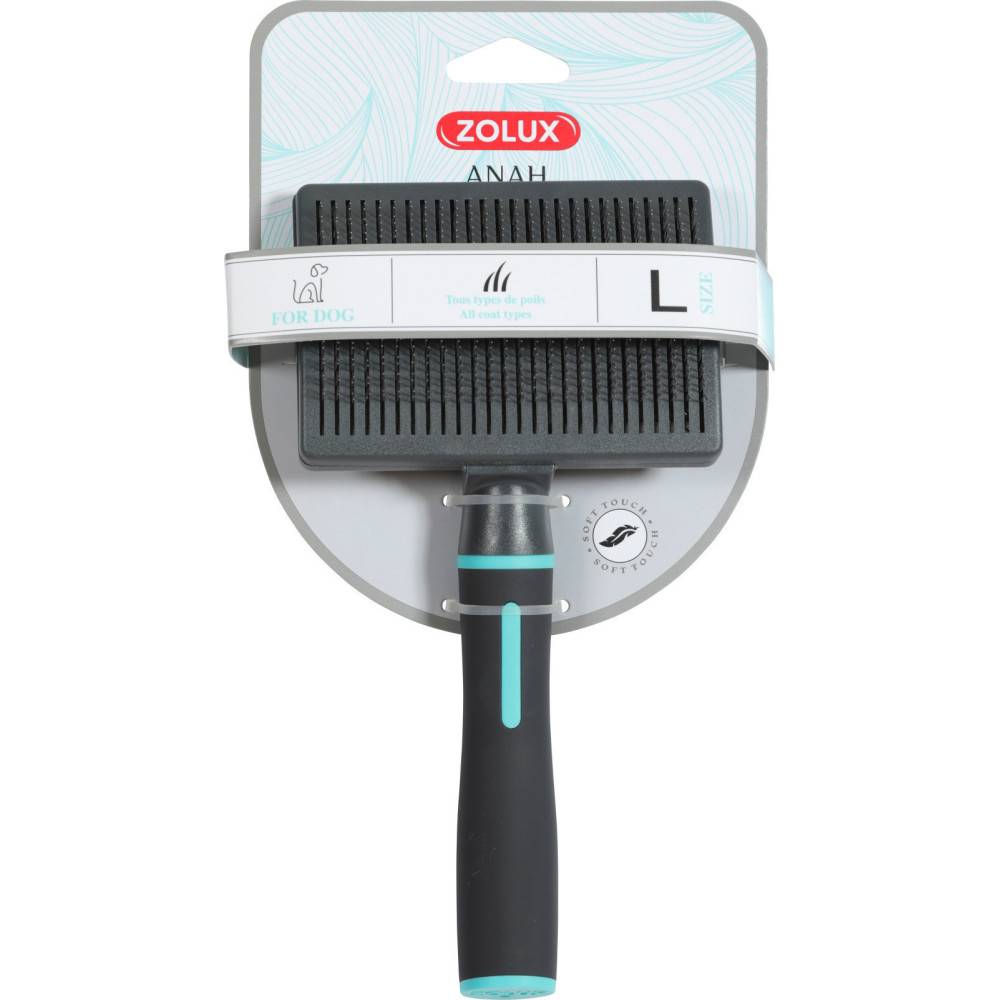 Zolux - Brosse SLICKER retractable taille L pour chiens - Imagen 3