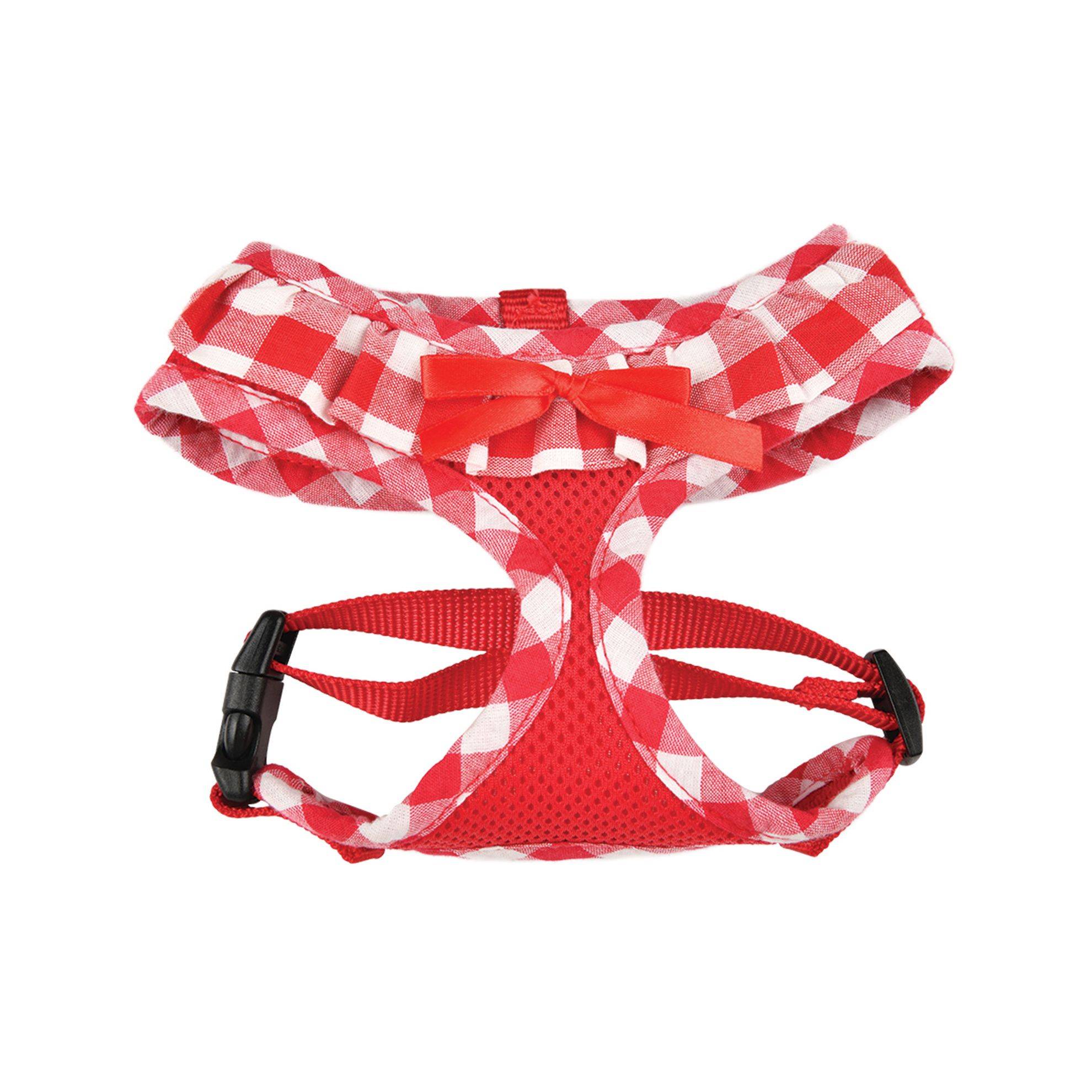 Harnais Air Mesh Vichy Rouge Taille : XS DOOGY CLASSIC