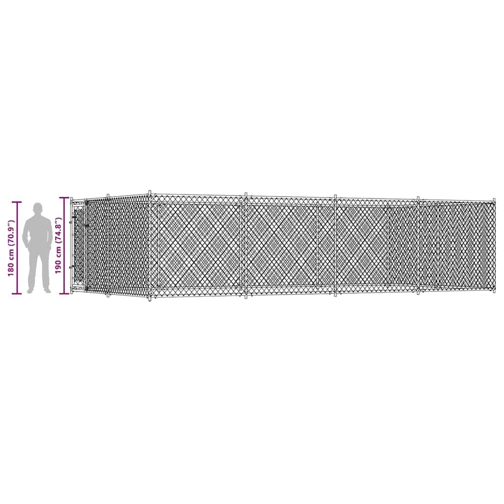 Vidaxl - Chenil extérieur pour chiens 7,6 x 3,8 x 1,9 m vidaXL 144938 - Imagen 8