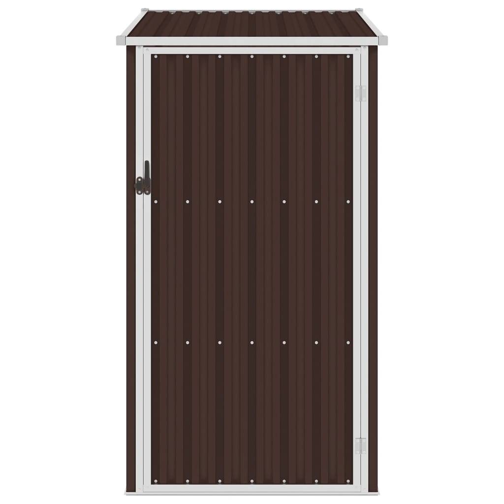 Helloshop26 - Abri de jardin cabane cabanon maison de stockage remise extérieur hangar outils robuste marrron 87 x 98 x 159 cm acier galvanisé marron - Imagen 2