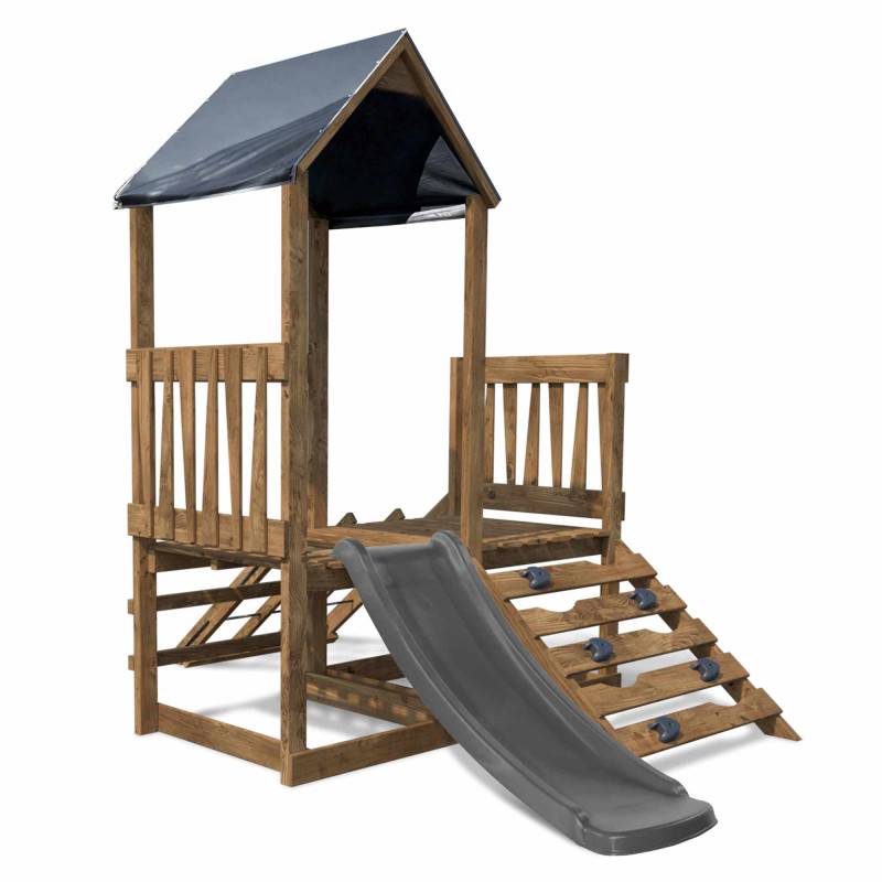 Soulet - Aire de jeux en bois premier âge avec toboggan ATHENES