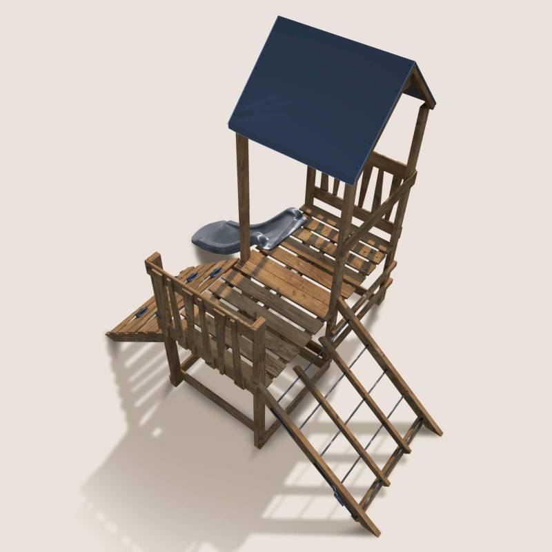 Soulet - Aire de jeux en bois premier âge avec toboggan ATHENES - Image 5