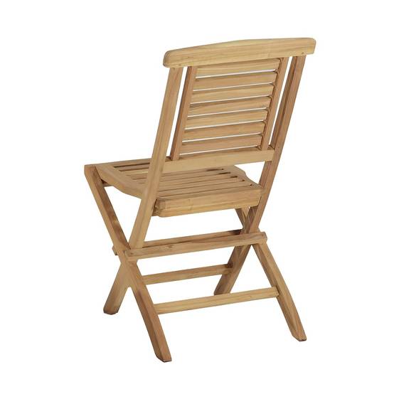 Chaises de jardin pliantes en teck massif Barbade (lot de 4) - TECK'Attitude - Image 10