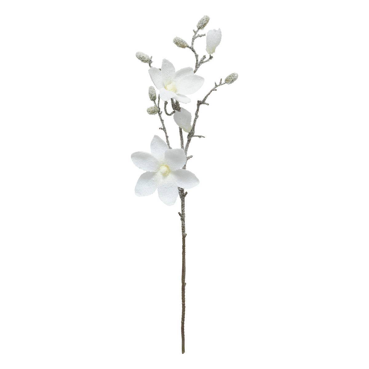 Fééric Lights & Christmas - Branche Magnolia blanc H66cm - Atmosphera Créateur d'intérieur - Imagen 1