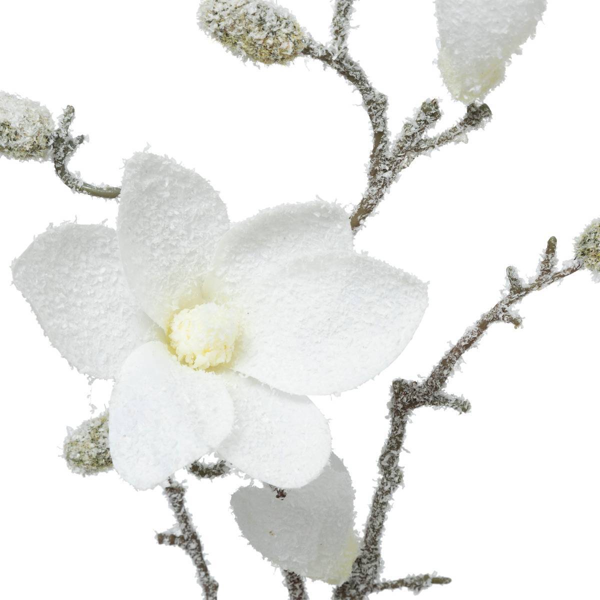 Fééric Lights & Christmas - Branche Magnolia blanc H66cm - Atmosphera Créateur d'intérieur - Imagen 2