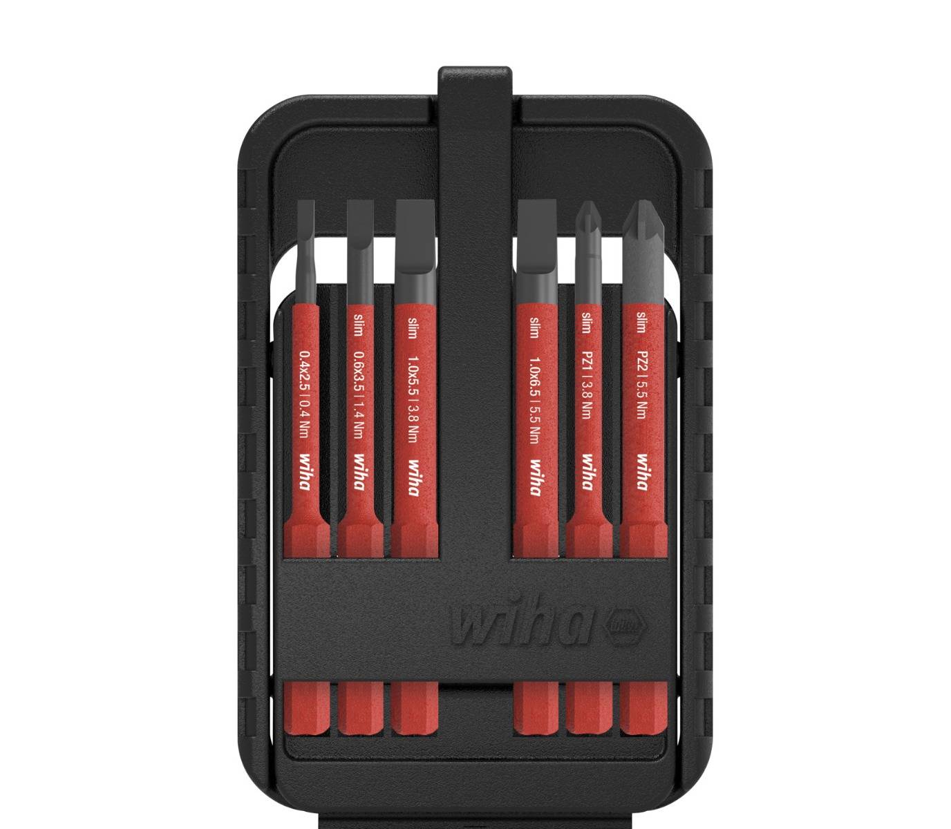 Jeu d'embouts slim electric Fente / Pozidriv - WIHA - 43157