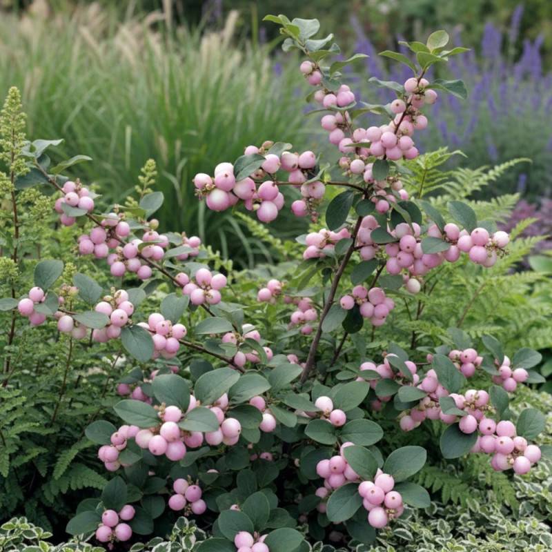 Symphorine Hancock, Symphoricarpos à fleurs Blanche - feuillage Caduc - Pot de 3L - 20/40 cm-  hauteur à maturité De 2,50 m à 3,00 m - Image 5