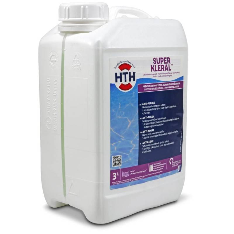 Clarifiant triple action hth Super KLERAL 3 litres - - Imagen 3
