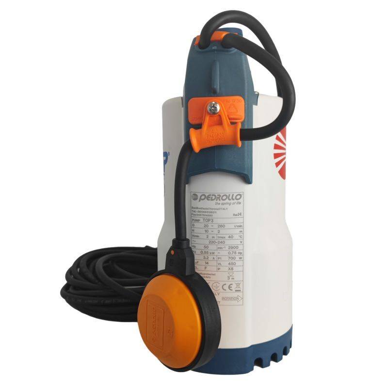 Pompe de relevage Pedrollo TOP3 0,55 kW jusqu'à 15,6 m3/h monophasé 220V - Image 9