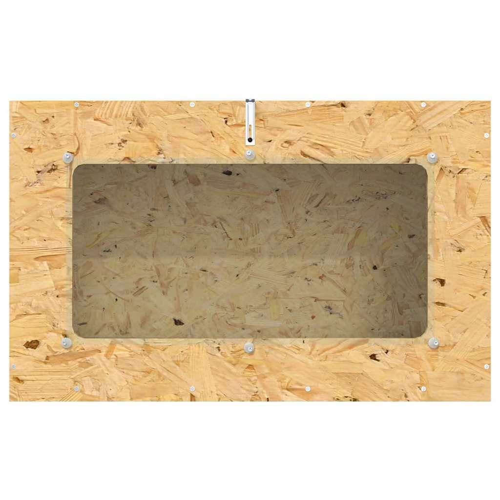 Terrarium Bois OSB pour Reptile Amphibien Habitat Rustique 80 x 50 x 50 cm Marron - ComfortXL Outdoor Living - Image 9