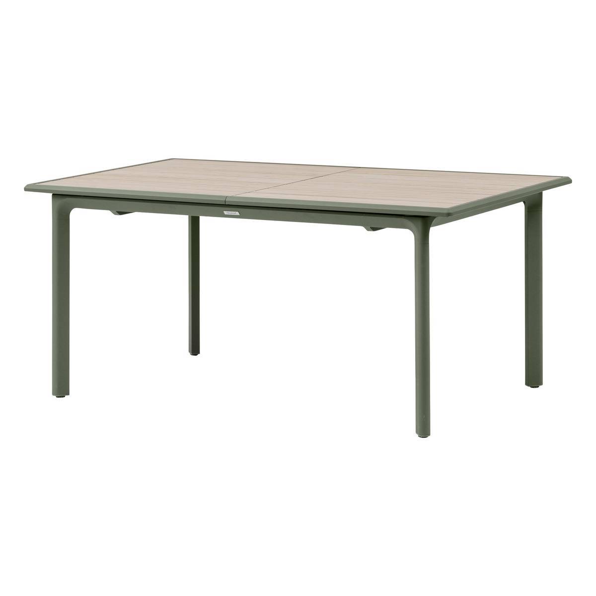 Hesperide - Table de jardin "Dilors" effet bois lin & vert laurier 10 places en aluminium - Hespéride - Image 3