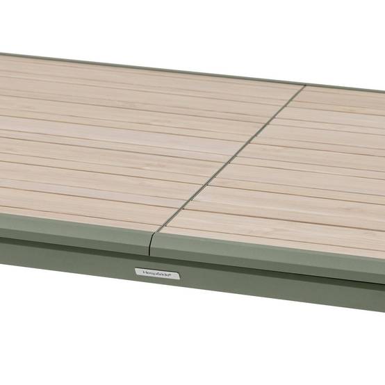 Hesperide - Table de jardin "Dilors" effet bois lin & vert laurier 10 places en aluminium - Hespéride - Image 4