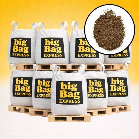 PACK 9 X BIG BAG de 1m³ (+/- 12,6T) Terre Criblée Amendée Compostée à 5% - Livraison PREMIUM - Image 1