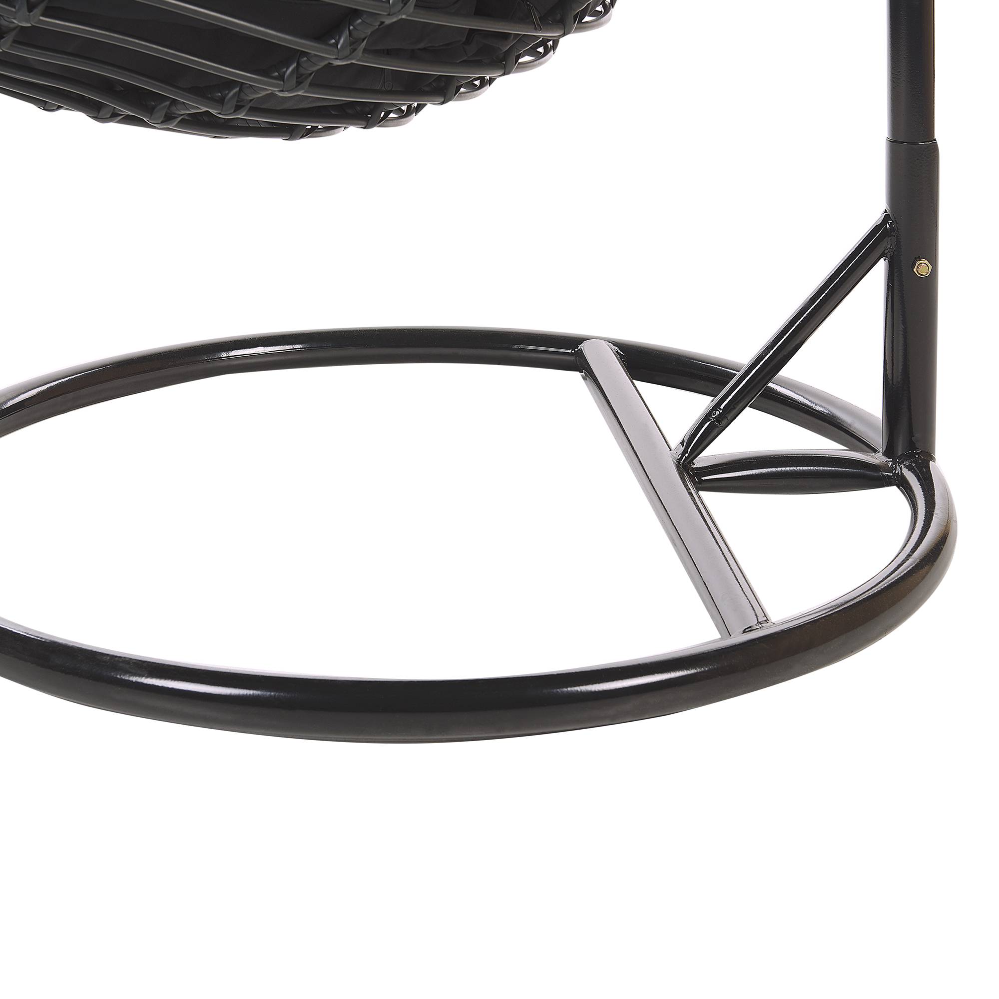 Beliani - Chaise porte-à-faux Polyrotin Noir ASPIO - 99x97x199- Beliani - Imagen 7