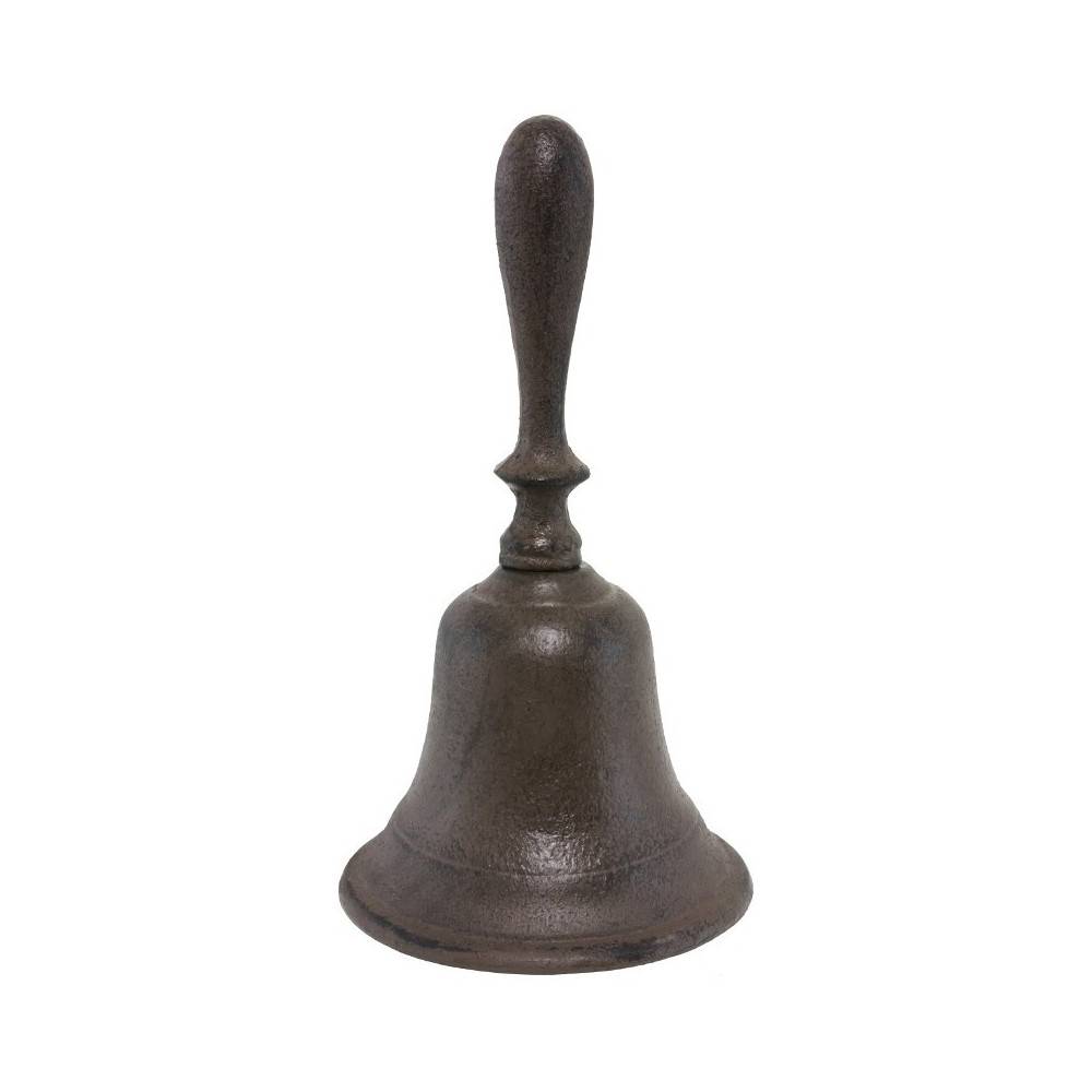 Cloche de jardin ancienne en fonte marron Ø.11.5 x 21 cm Chemin de campagne - Imagen 1