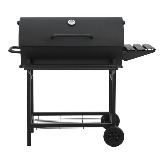 Casa.Pro - Chariot de barbecue au charbon de bois Armento 95 x 108 x 61 cm noir casa.pro - Imagen 3