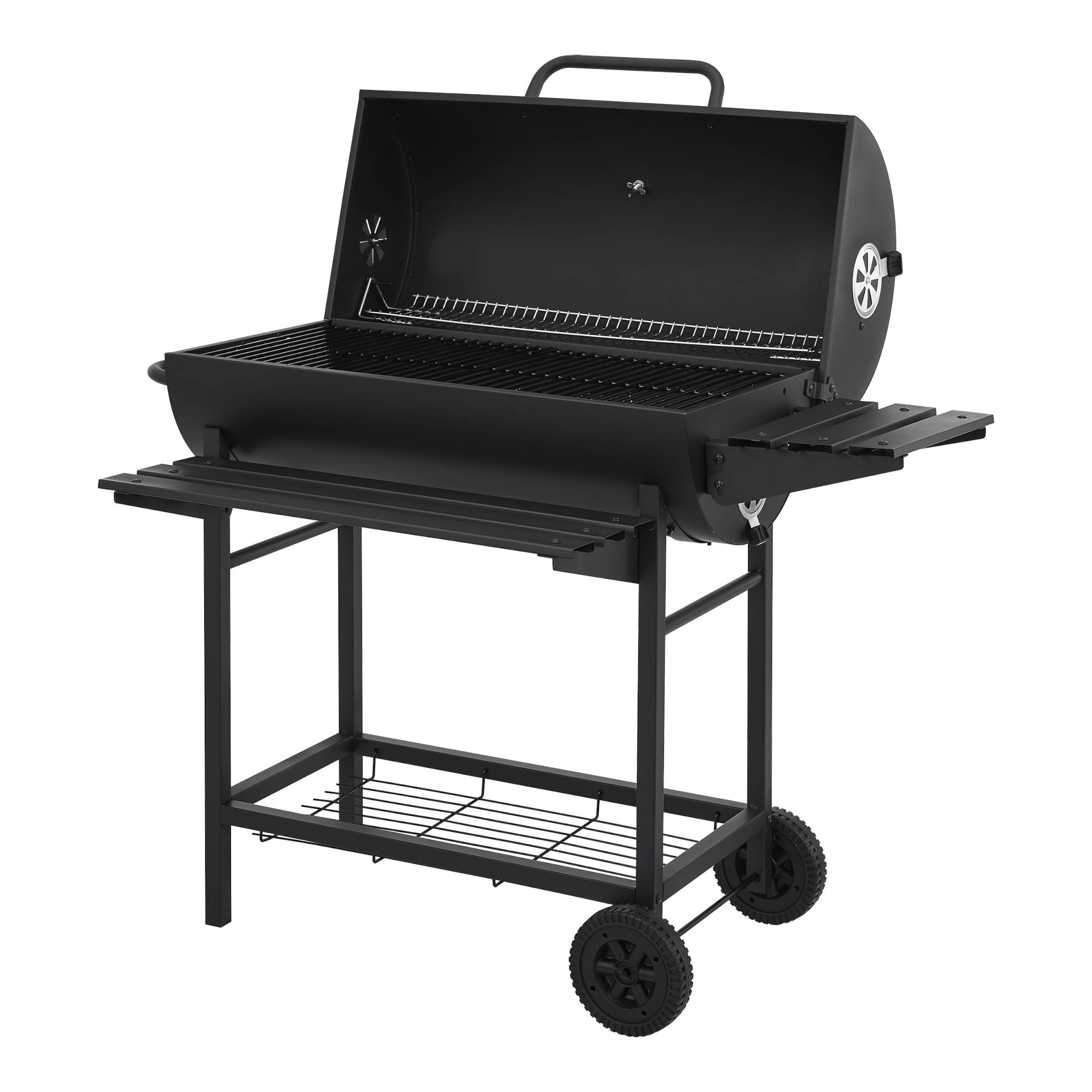 Casa.Pro - Chariot de barbecue au charbon de bois Armento 95 x 108 x 61 cm noir casa.pro - Imagen 6