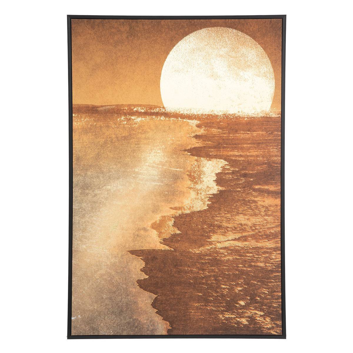 Atmosphera - Toile encadrée "Soleil" bois 60x90cm - Atmosphera Créateur d'intérieur - Imagen 2