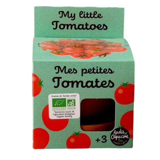 Radis et Capucine - Radis et Capucine - Kit plantation - Tomates Cerise bio - 8cm - Imagen 1